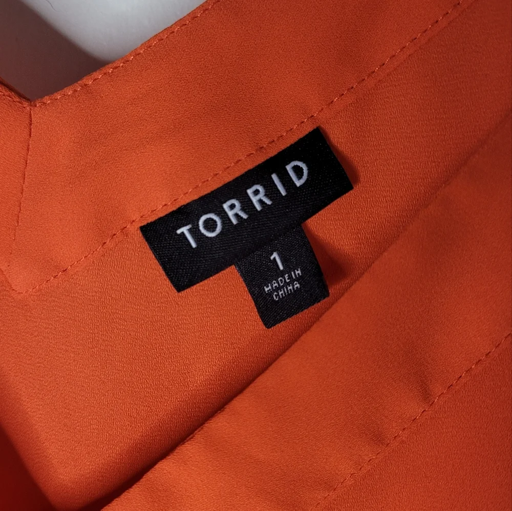 Torrid Cami Sleevelss Blouse‎ Orange Size 1X